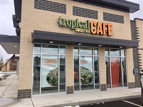 Does Tropical Smoothie Cafe serve food Yes We have a full food menu including made-to-order wraps, sandwiches, flatbreads, salads and more. . Tropical cafe near me